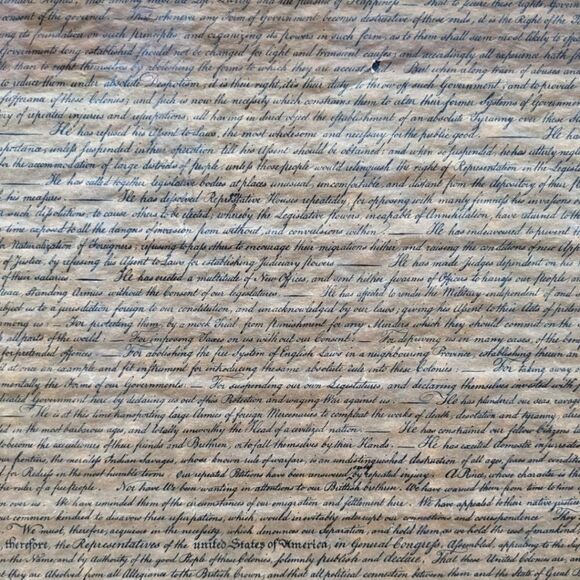 In Congress July 4 1776 US Declaration of Independence Printed Frame 18x19 - Picture 9 of 13